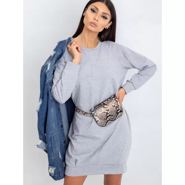  Dámske šaty BASIC FEEL GOOD RV-TU-5184.93P GRAY 