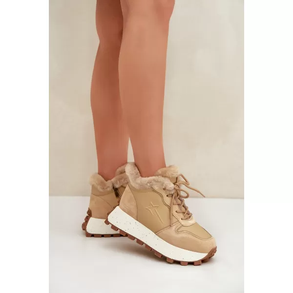  Dámske topánky BIG STAR OO274A330 BEIGE Big Star Shoes 