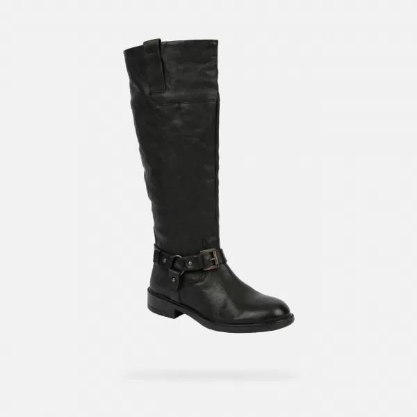  Dámske čižmy GEOX CATRIA G015022 ČIERNA 