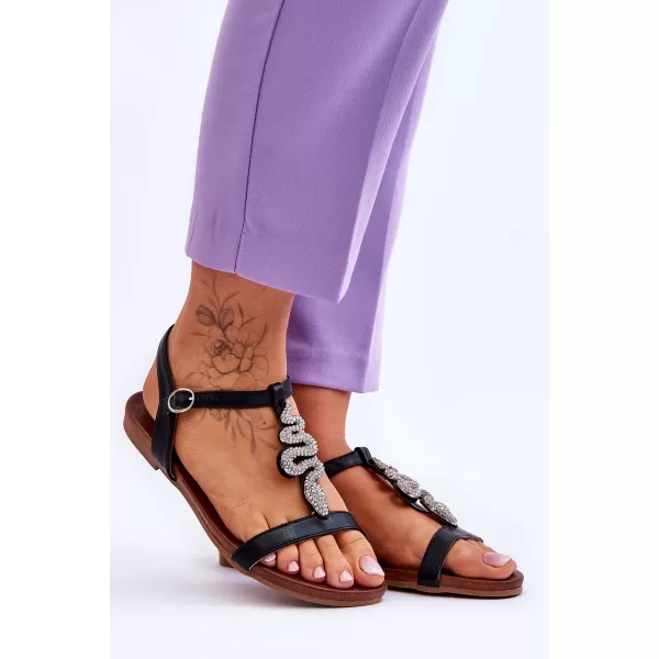  Dámske sandále S.BARSKI KV-5541-42 BLACK 