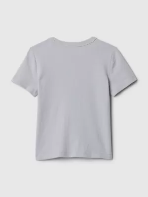 Detské tričko GAP LOGO GRAPHIC TEE 454294-01 GREY MATTER