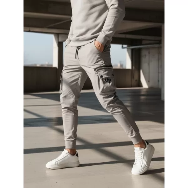 Pánske nohavice DSTREET UX4156 TMAVO ŠEDÁ 