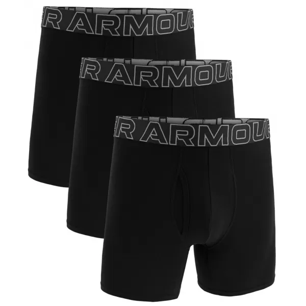  Pánske boxerky UNDER ARMOUR M UA PERF COTTON 3IN ČIERNA 