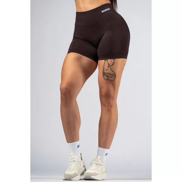  Push-up šortky s vysokým pásom POWER 893 DARK BROWN Nebbia 
