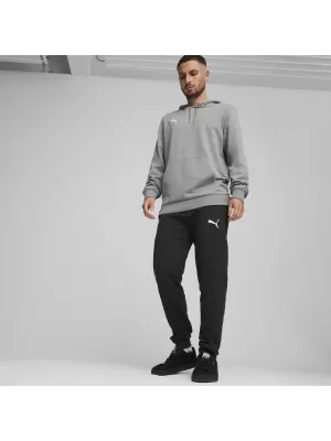 Pánska mikina PUMA TEAMGOAL CASUALS HOODY 658618_33 STREDNE ŠEDÁ VRES/BIELA