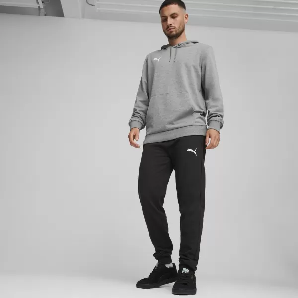  Pánska mikina PUMA TEAMGOAL CASUALS HOODY 658618_33 STREDNE ŠEDÁ VRES/BIELA 