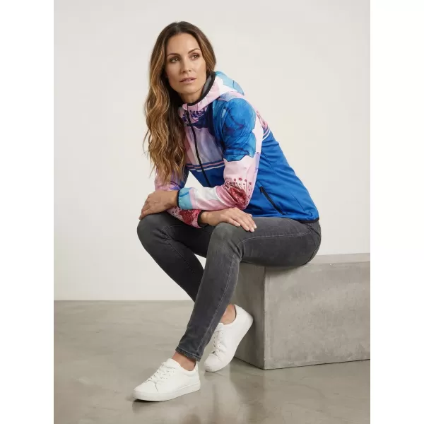  Dámska softshellová bunda premium ALTISPORT VOJ/ALW117JACK01 MODRÁ/RUŽOVÁ 
