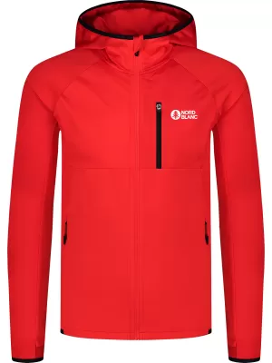 Pánska mikina powerfleece NORDBLANC CREEK NBWFM8280 ČERVENÁ