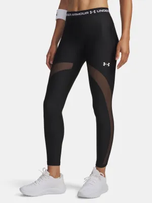 Dámske legíny UNDER ARMOUR HEATGEAR MESH LEGGING ČIERNA
