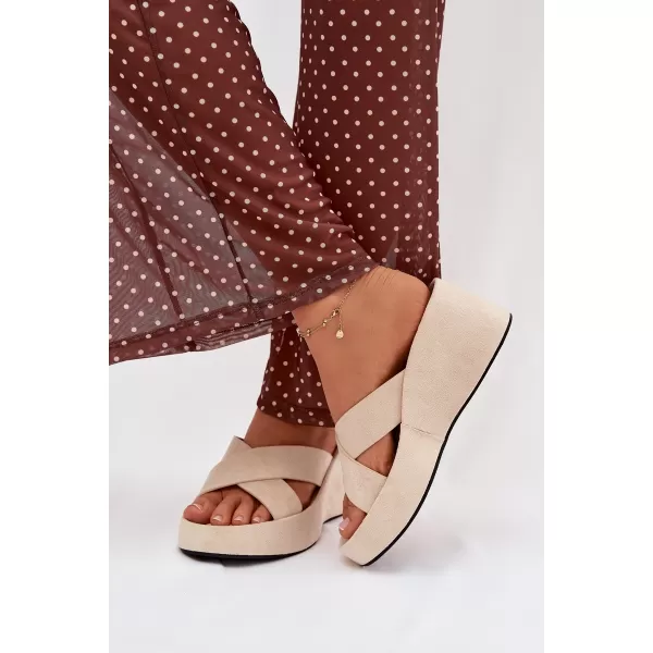  Dámske šľapky BOTO CALORINE 41357 BEIGE 