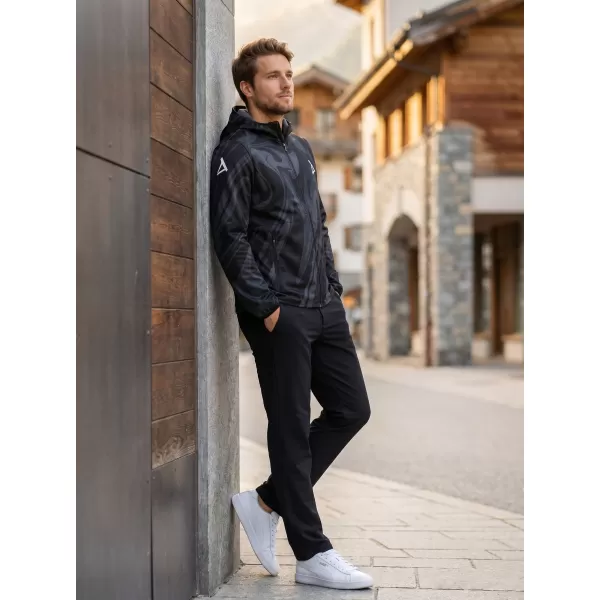  Pánska softshellová bunda premium ALTISPORT VOJ/ALM072JACK01 ČIERNA 