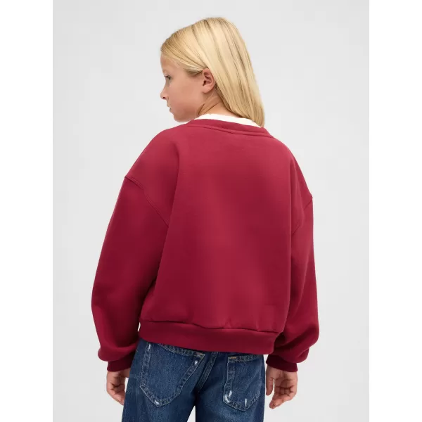  Detská mikina GAP CREW SWEATSHIRT 842081-01 SLED 