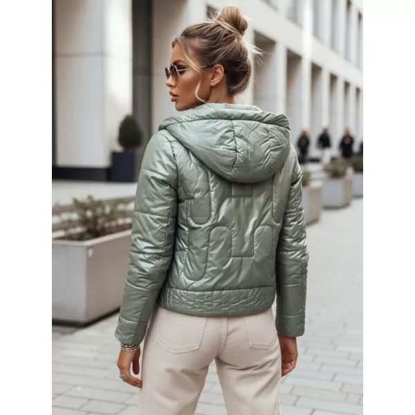  Dámska bunda DSTREET TY3712 ZELENÁ 