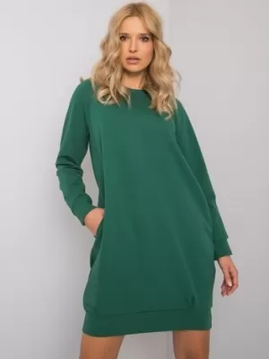 Dámske šaty BASIC FEEL GOOD RV-TU-5184.93P DARK GREEN