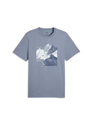 Pánske tričko PUMA GRAPHIC TEE 691779_65 SIVÁ OBLOHA