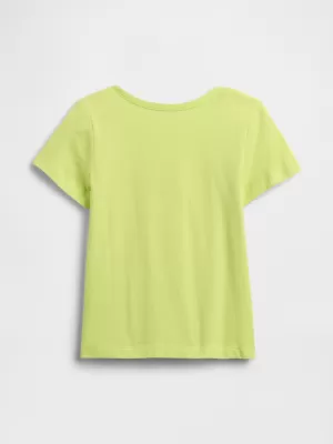 Detské tričko GAP LOGO TEE 768901-01 SUPERLIME