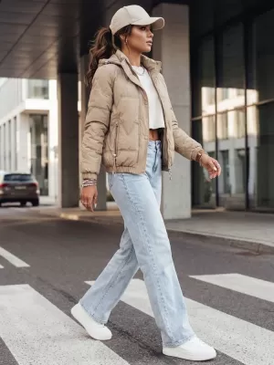 Dámska bunda DSTREET TY4177 BÉŽOVÁ