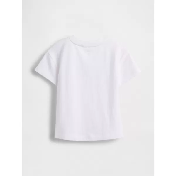  Detské tričko GAP ORIGINAL LOGO TEE 779644-04 OPTIC WHITE 