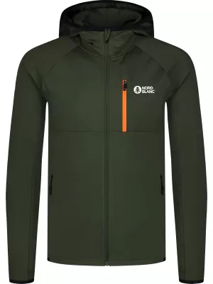 Pánska mikina powerfleece NORDBLANC CREEK NBWFM8280 ZELENÁ