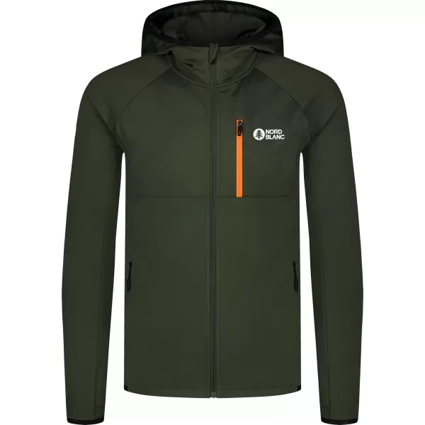  Pánska mikina powerfleece NORDBLANC CREEK NBWFM8280 ZELENÁ 