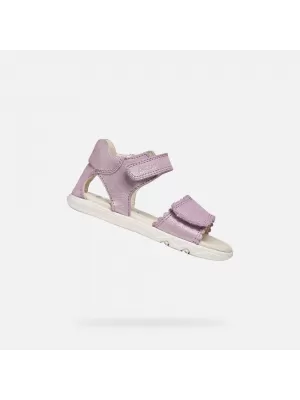 Dievčenské sandále GEOX SANDAL STEPPIEUP B656QB000CRC8020 RUŽOVÁ