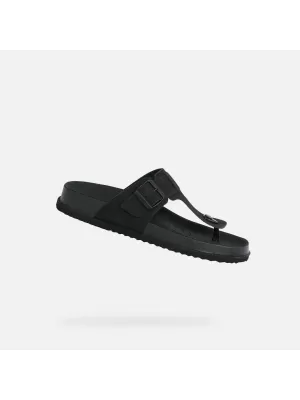 Pánske šľapky GEOX PARNAIBA G014438 ČIERNA