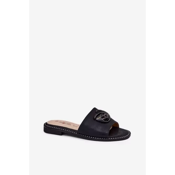 Dámske šľapky S.BARSKI KV51-007 BLACK 