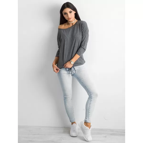  Dámska blúzka BASIC FEEL GOOD RV-BZ-4691.36P DARK GREY 