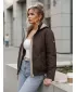 Dámska bunda DSTREET TY5671 HNEDÁ