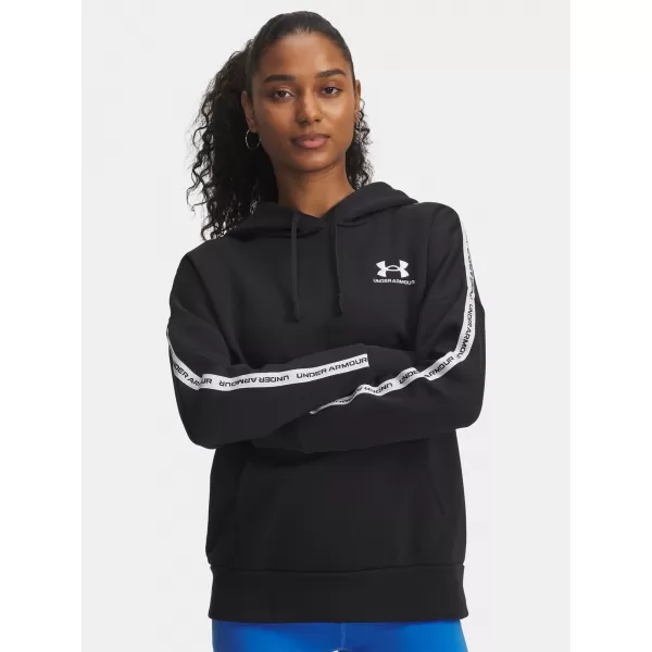  Dámska mikina UNDER ARMOUR ICON FLEECE TAPED HDY 6003708-004 ČIERNA 