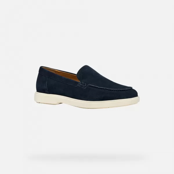  Pánske mokasíny GEOX SPHERICA EC17 G014395 TMAVO MODRÁ 