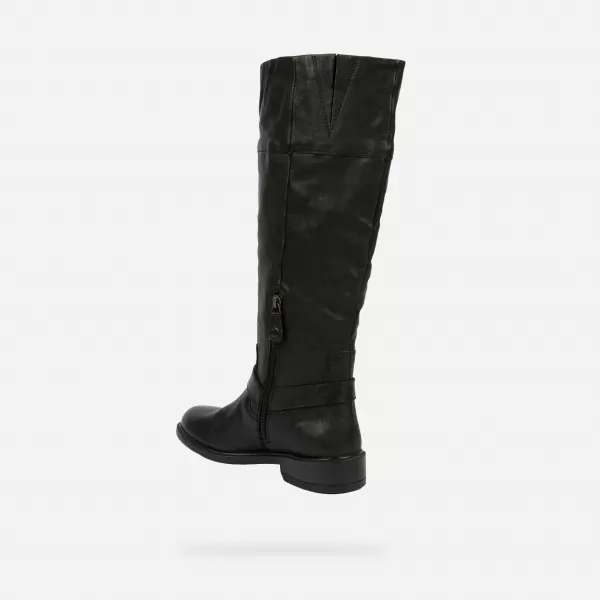  Dámske čižmy GEOX CATRIA G015022 ČIERNA 