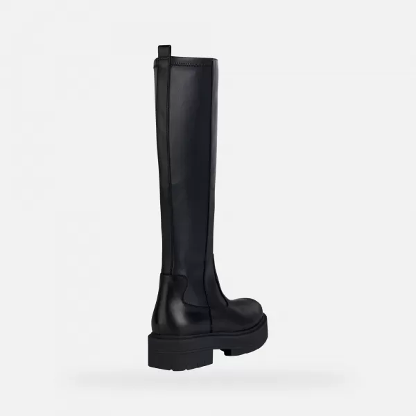  Dámske čižmy GEOX SPHERICA EC7 G004247 ČIERNA 