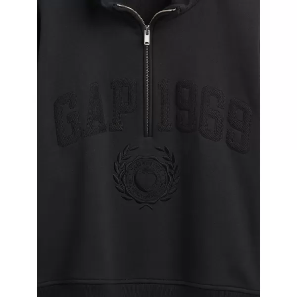  Dámska mikina GAP LOGO HALF ZIP 852841-01 MOONLESS NIGHT 