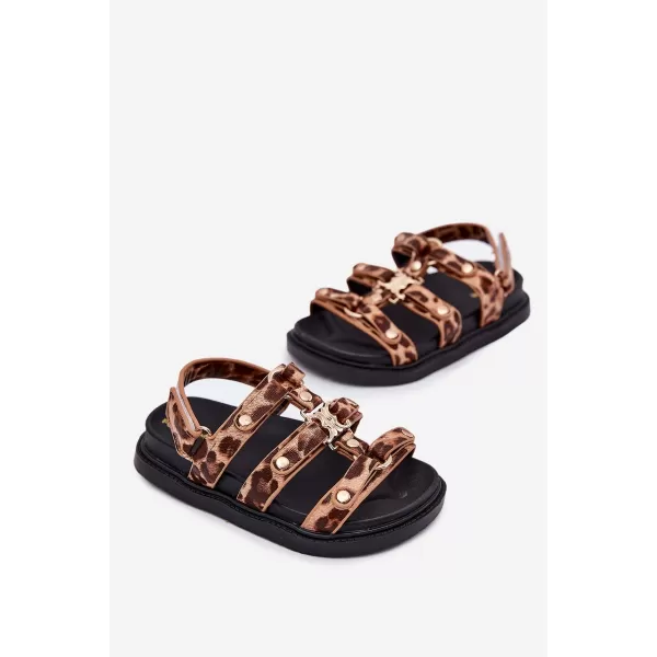  Detské sandále BOTO LUNESSA 38047 LEOPARD 