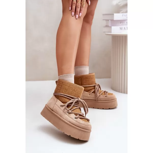  Dámske snehule BOTO MAVORA 34284 KHAKI 