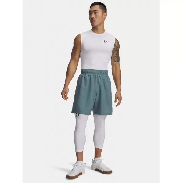  Pánske šortky UNDER ARMOUR UA TECH WOVEN WORDMARK SHORT 1383356-587 MODRÁ 