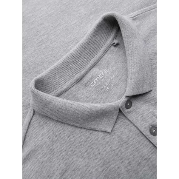  Pánske tričko OMBRE OM-POBL-0162 GREY MELANGE 