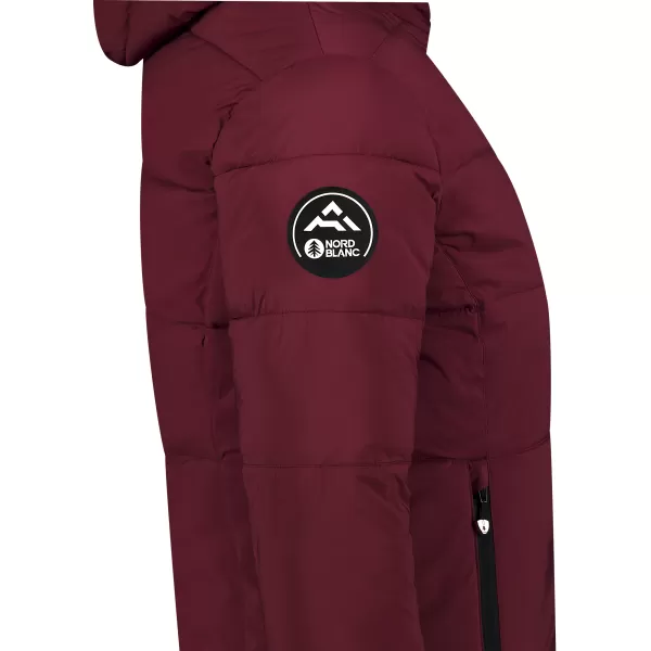  Dámska zimná bunda NORDBLANC KNOLL NBWJL8272 BORDOVÁ 