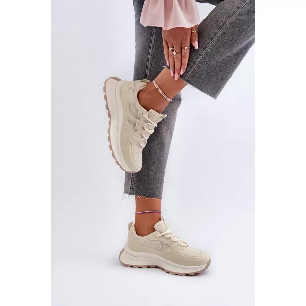  Dámske tenisky BIG STAR NN274A105 BEIGE Big Star Shoes 