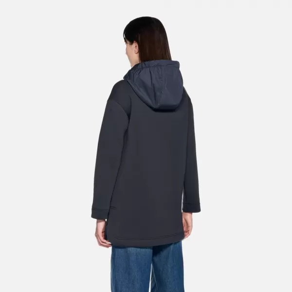  Dámska parka GEOX SWEATER G012426 TMAVO MODRÁ 