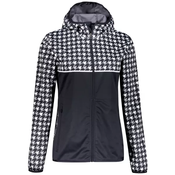  Dámska softshellová bunda premium ALTISPORT VOJ/ALW048JACK01 ČIERNOBIELA 