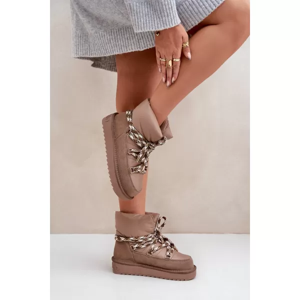  Dámske snehule D.FRANKLIN DFSH375003 TAUPE 