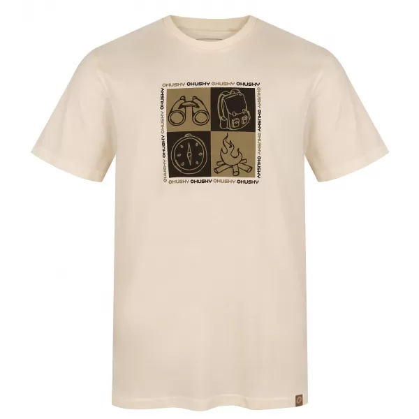  Pánske tričko HUSKY TEE SQUARE M BEIGE 