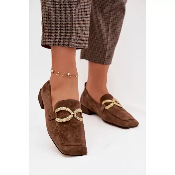 Dámske mokasíny D&A CR61-3115 BROWN 