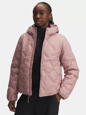 Dámska bunda UNDER ARMOUR LEGEND DOWN JACKET 6008818-673 RUŽOVÁ
