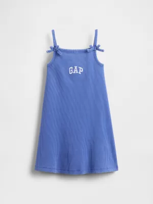 Detské šaty GAP LOGO TANK DRESS 771367-02 DAZZLING BLUE