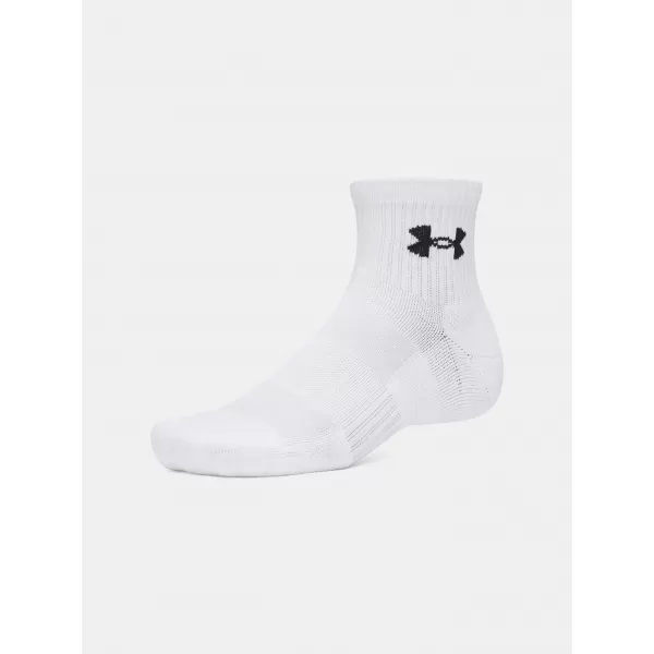  Ponožky UNDER ARMOUR PERFORMANCE COTTON 3P QTR 6009686-100 BIELA 