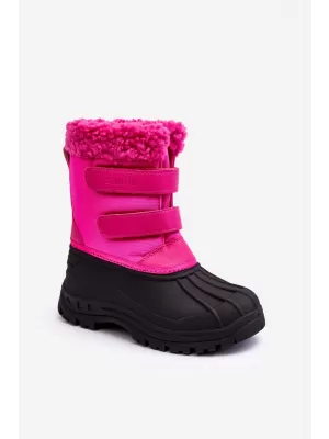Detské zimné topánky BIG STAR MM374112 FUCHSIA/BLACK Big Star Shoes