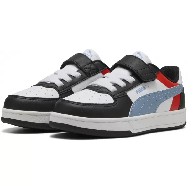 Detská obuv PUMA CAVEN 2.0 BLOCK AC+ PS 394462-17 PUMA BIELA/STUDENÁ MODRÁ/ČIERNA 